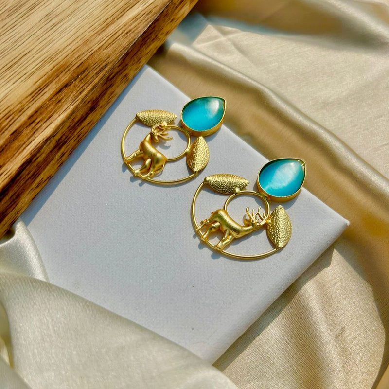 Blue Stone Luna Deer Loops