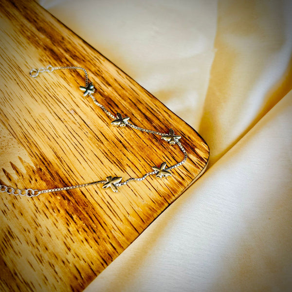 Ethereal Butterfly Silver Bracelet
