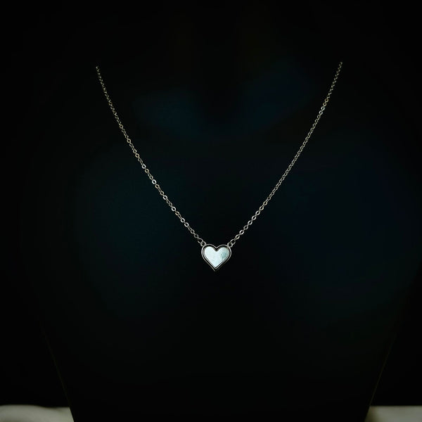 Soulful Silver Heart Necklace