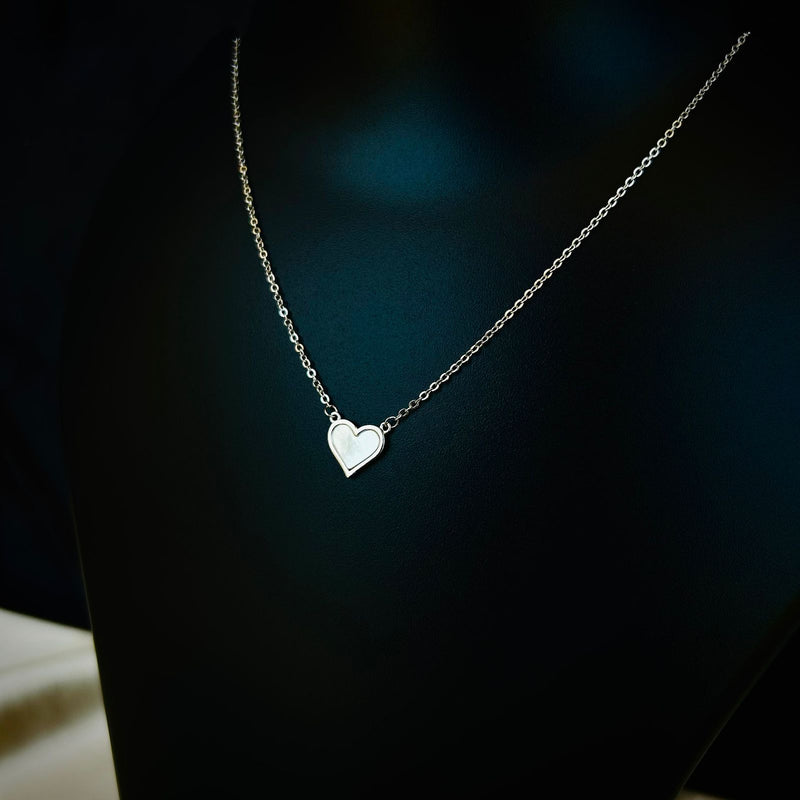 Soulful Silver Heart Necklace