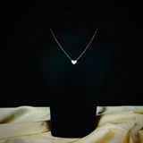 Soulful Silver Heart Necklace