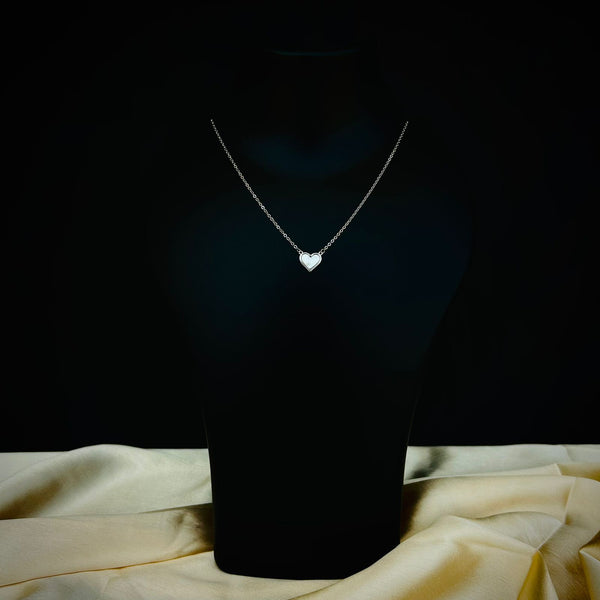 Soulful Silver Heart Necklace