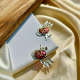 Pink Morni Studs