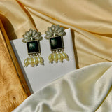 Black Morni Pearls Earrings