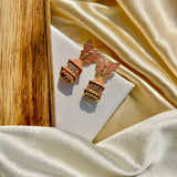 Colored Butterfly Jhumkas