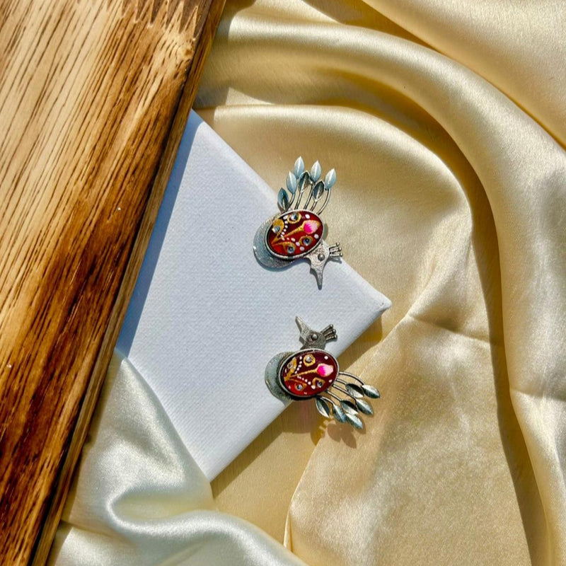 Pink Morni Studs