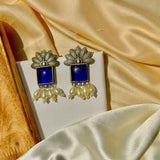 Blue Morni Pearls Earrings