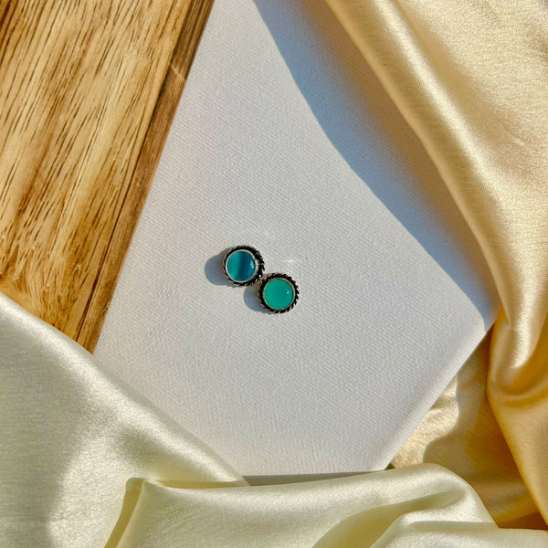 Sparkling Mint Mini Studs