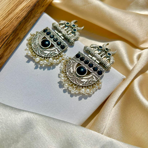 Black Radiant Sparkle Earrings