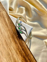 Green Triple Stones Bracelet