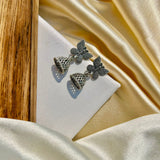 Silver Butterfly Jhumkas
