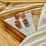Colored Butterfly Jhumkas