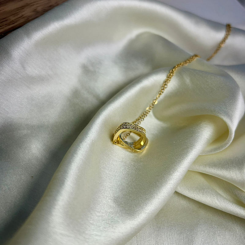 Perpetual Sparkle Square Pendant