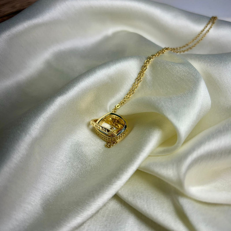 Perpetual Sparkle Square Pendant