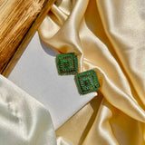 Green Statement Studs