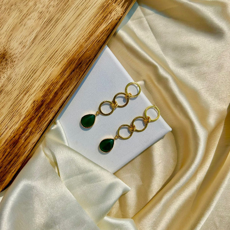 Green Double Rings Drops