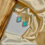 Blue Triangular Sparking Studs