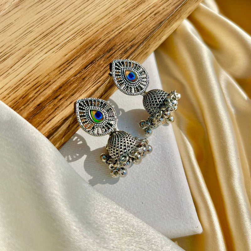 Peacock Pride Jhumkas