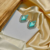 Blue Triangular Sparking Studs