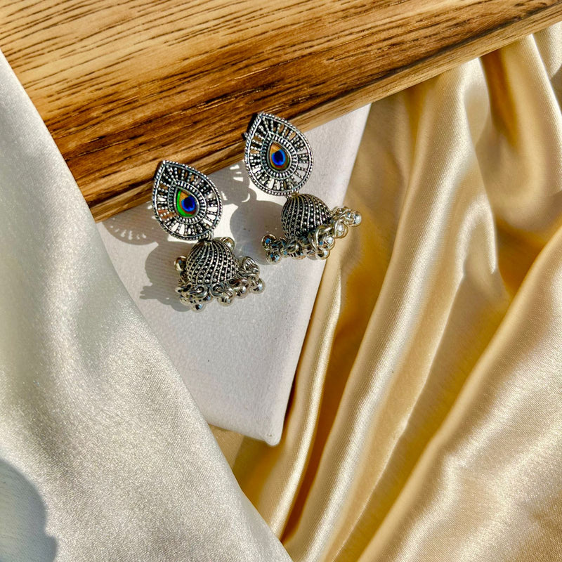 Peacock Pride Jhumkas