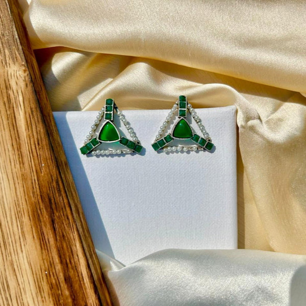 Green Triangular Tassels