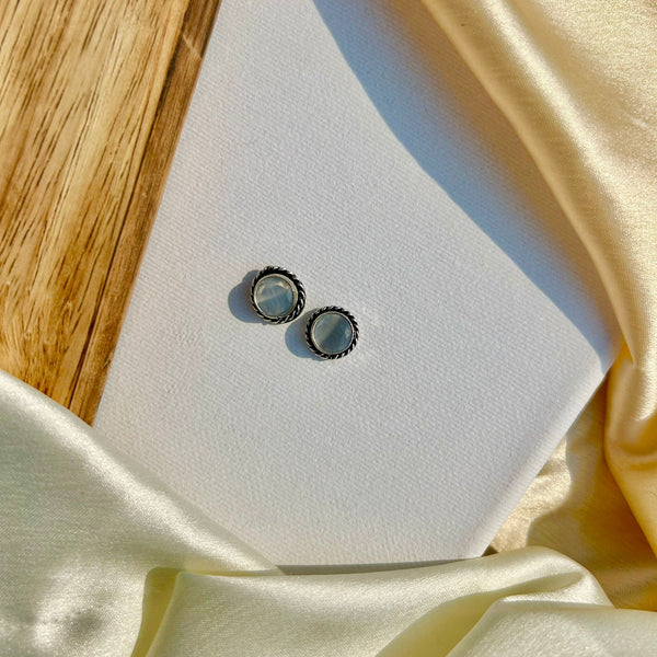 Sparkling White Mini Studs