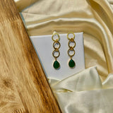 Green Double Rings Drops