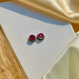 Sparkling Pink Mini Studs