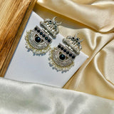 Black Radiant Sparkle Earrings
