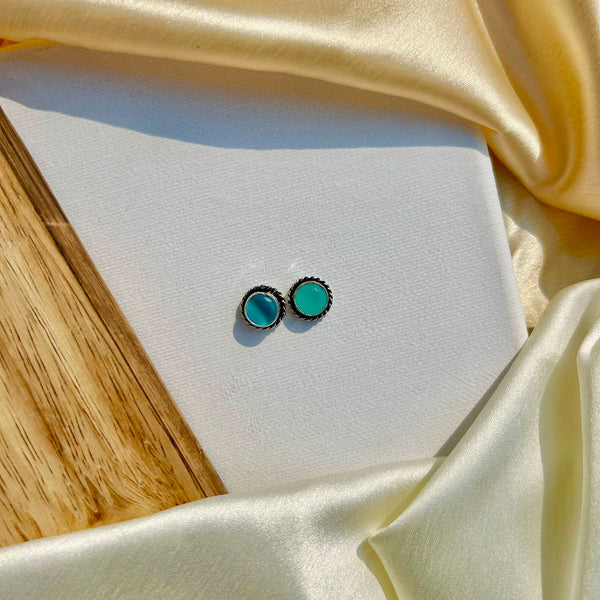 Sparkling Mint Mini Studs